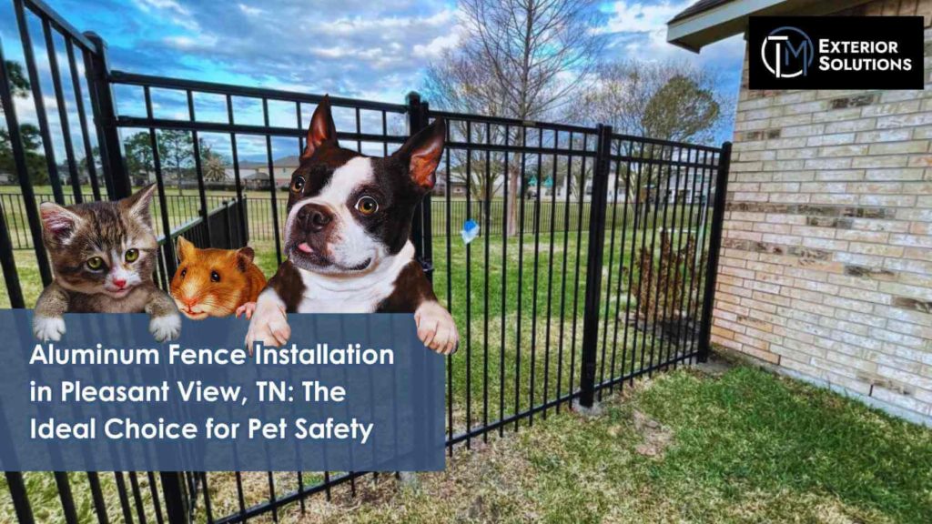 pet-safe aluminum fence installation