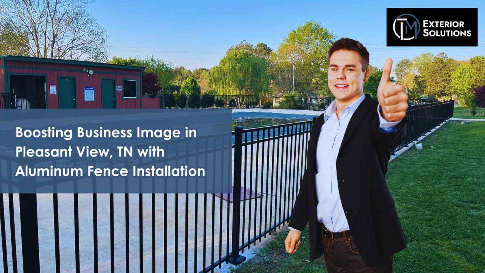 aluminum fences for business